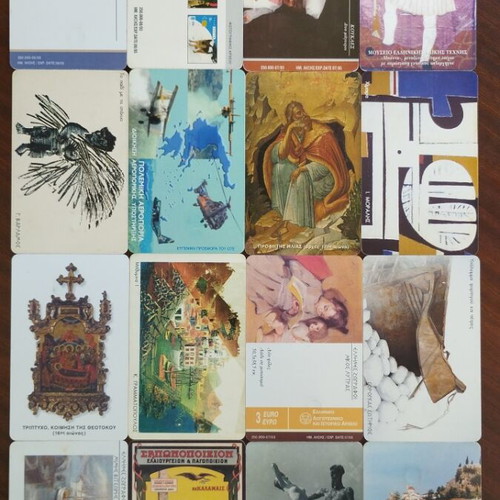 Greek phone cards, pack of 30, 2003
