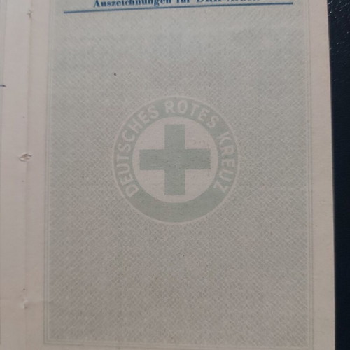 German Red Cross Membership Booklet used with photo and stamps 1959-1964