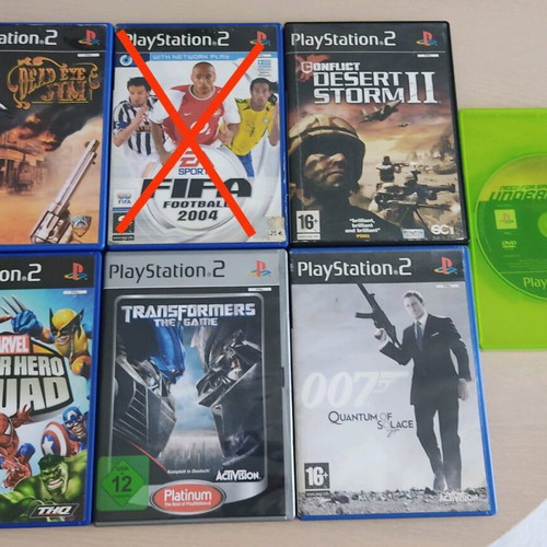 PlayStation 2 games like new, pack of 6