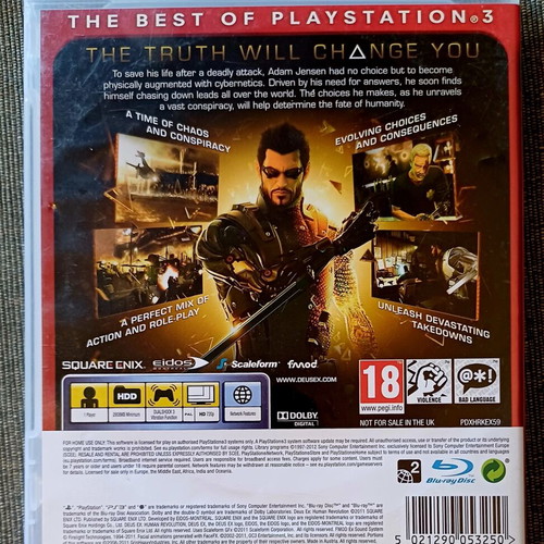 Deus Ex Human Revolution PS3 game