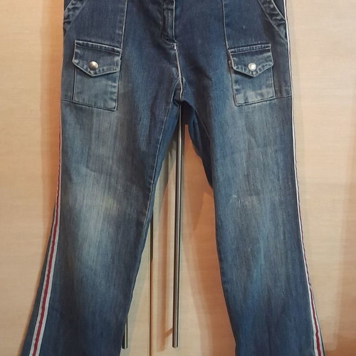VINTAGE BOOTCUT HIGHWAIST JEANS WITH STRIPE ATHLETIC No 26