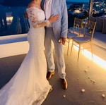 Wedding dress, size M-L, height 1.80m, white