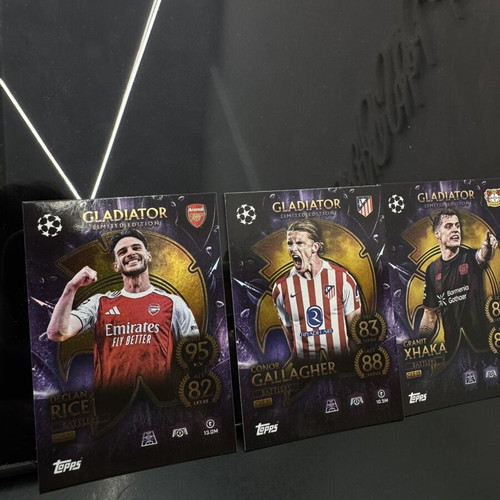 Topps Gladiator Limited Edition cards new, lot of 3