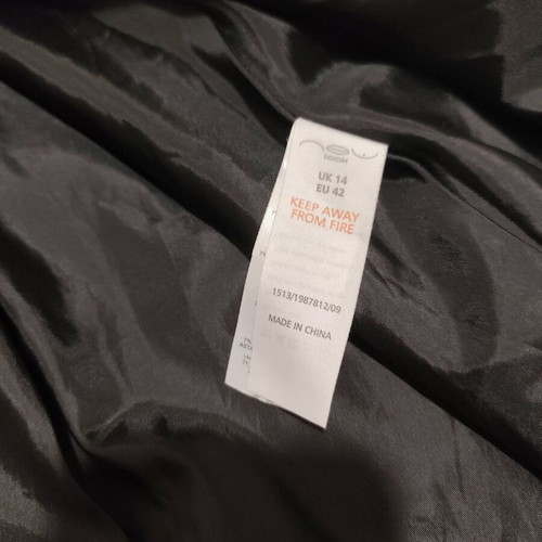 New Look wool coat gray size M/L like new