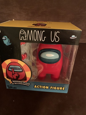 Among Us Action Figure κόκκινο μεγάλο 15εκ. με αξεσουάρ σαν καινούργιο