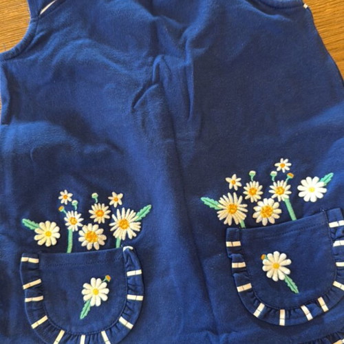 Girls' dress new, blue, ages 3-4