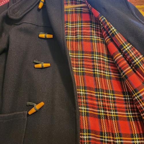Vintage English Duffle Coat 1960s like new, 100% wool, unisex