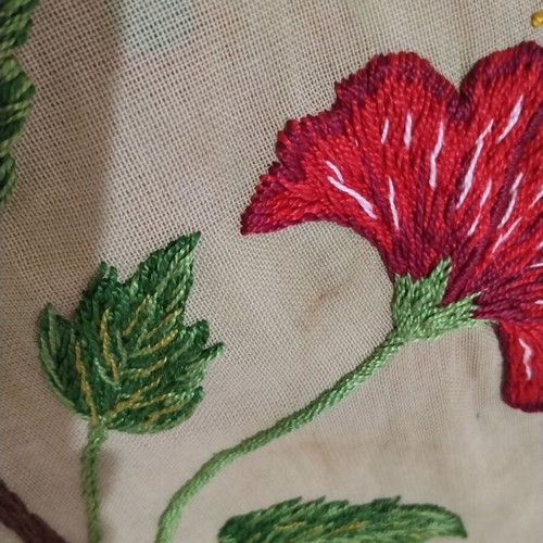 Old embroidery for frame or tablecloth used, 62×42 cm