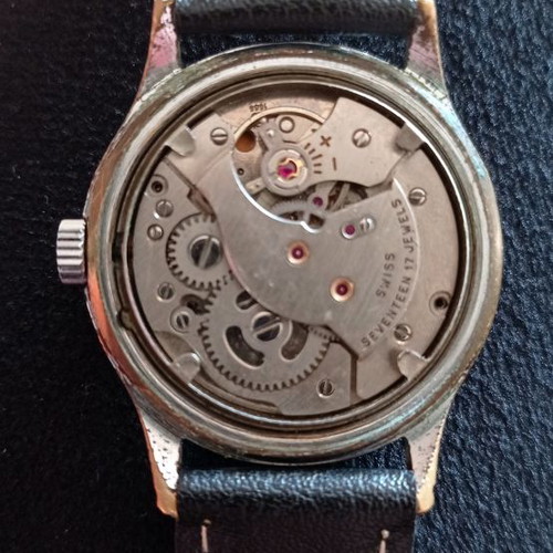 Vintage Technos men's winding watch used