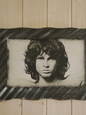 Jim Morrison wooden frame like new, handmade