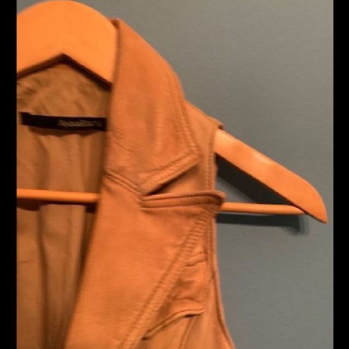 Anna Rita leather vest used, small, made of genuine leather