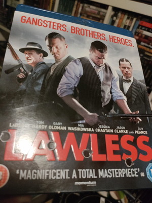 Lawless Blu-Ray like new, English subtitles, slipcover