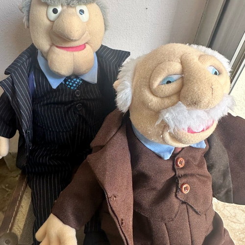 Muppet Show Statler and Waldorf collectible plush dolls like new