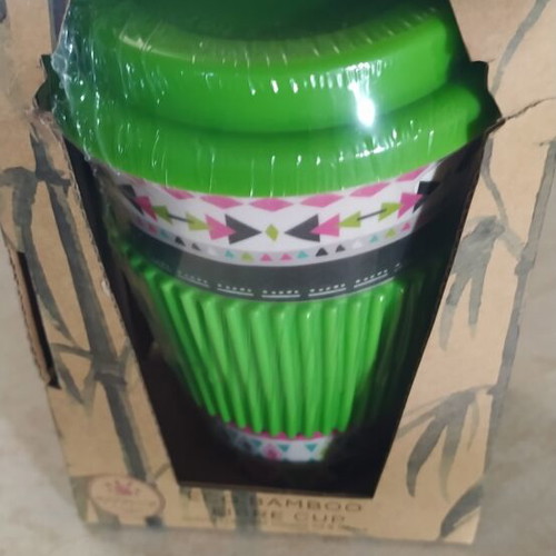 Thermos 400 ml new, bamboo