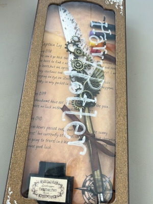 Vintage calligraphy set used, very good condition