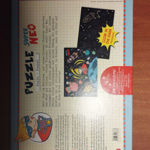 Super Neo puzzle 72 pieces like new, glow in the dark, German made