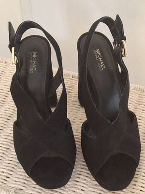 Michael Kors leather sandals like new, size 38, black