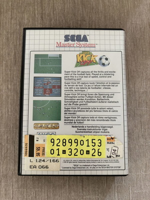 Super Kick Off Sega Master System game, complete
