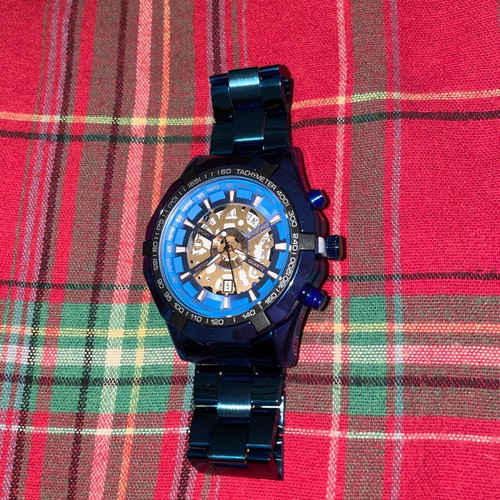 Wristwatch blue new unisex