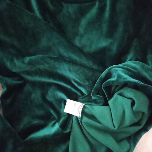 Marlen women's velvet sweatshirt green one size like new
