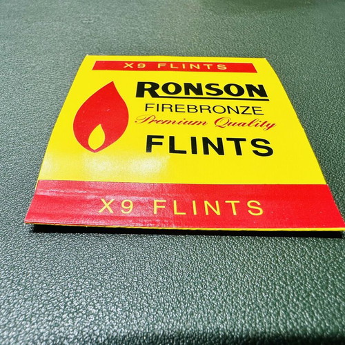 Ronson flints pack of 216 new lighter stones