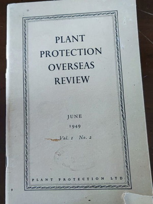 Plant Protection Overseas Review 1949 Vol. I No2 used