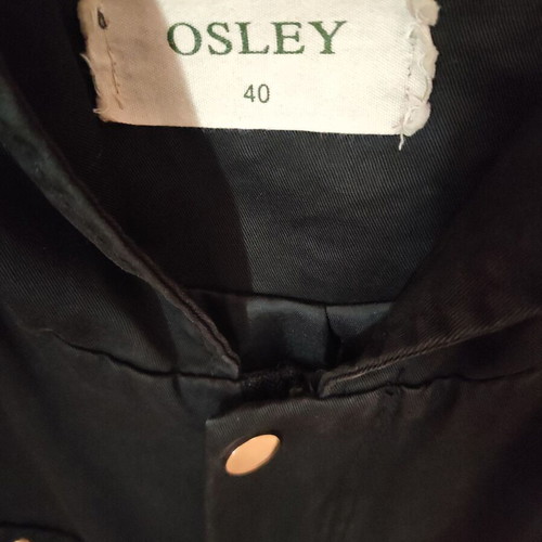 Osley Black Rock Coat with Hood Size M Like New