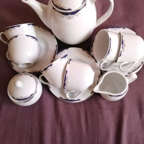 Complete 15-piece tea set made of fine porcelain Regal Romania
