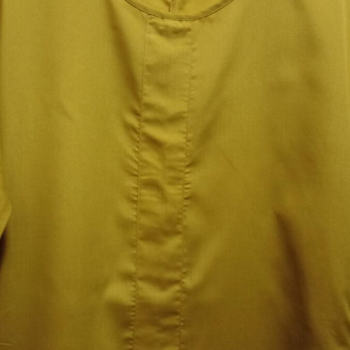 Maxi dress yellow mustard size M like new, cotton, long sleeves