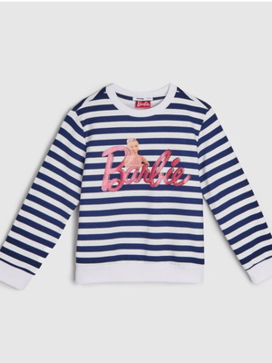 Sinsay Barbie striped sweatshirt like new 116 cm