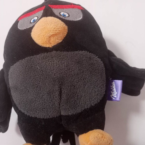 Bomb plush toy, Angry Birds, 18cm, Milka edition