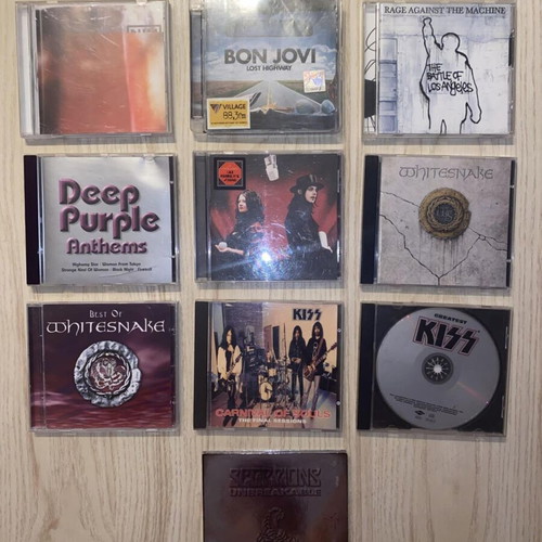 Metal rock CD collection, pack of 50