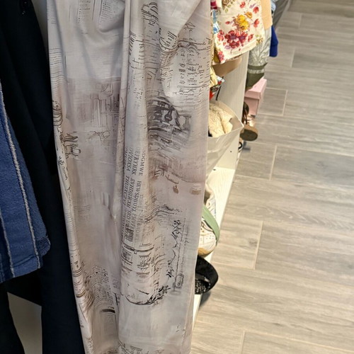 New white newspaper print bodycon maxi dress one size
