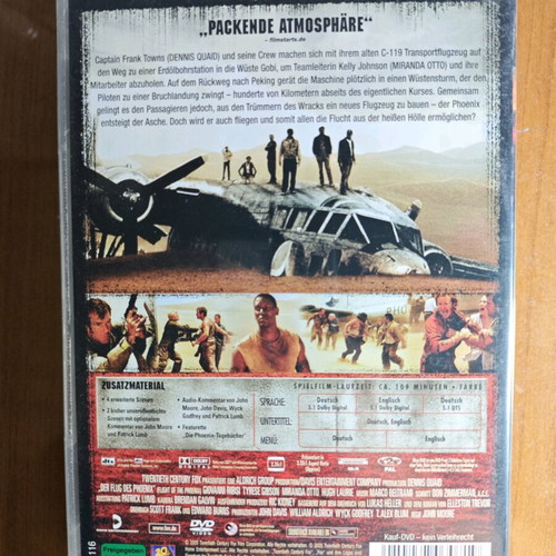 Der Flug des Phoenix DVD like new without Greek subtitles