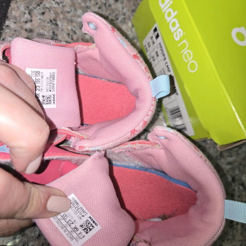 Adidas sports shoes used, size 23, pink
