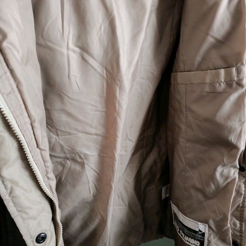 Quilted women's jacket used, beige, size M