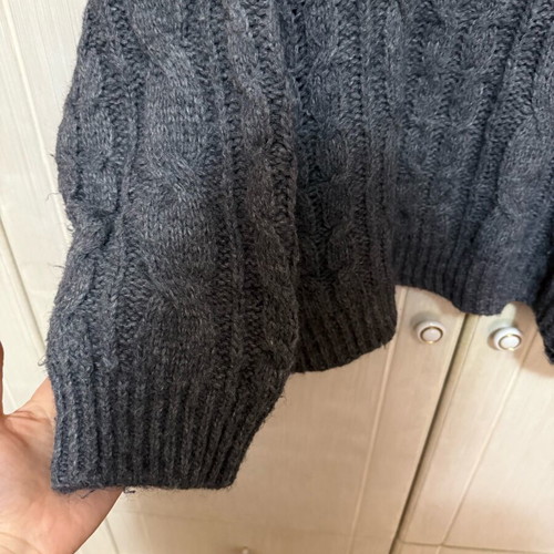 Stradivarius women's sweater like new, gray and blue, size S
