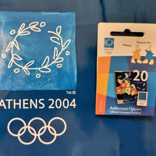 Athens 2004 Olympic lapel pin new, World Children's Day series