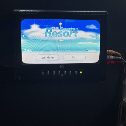 Nintendo Wii console used, boxed with black controller