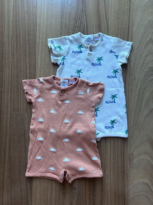 Zara baby romper set like new