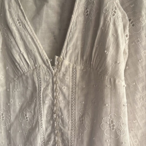 Zara boho white mini skirt new, size XS EU