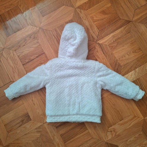 Birba baby jacket with rhinestones white, like new