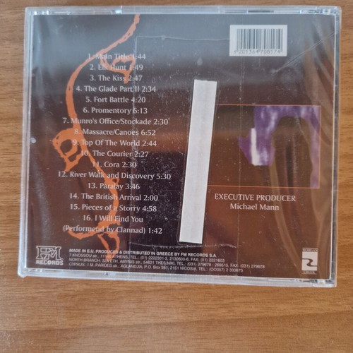 The Last of the Mohicans CD new sealed soundtrack