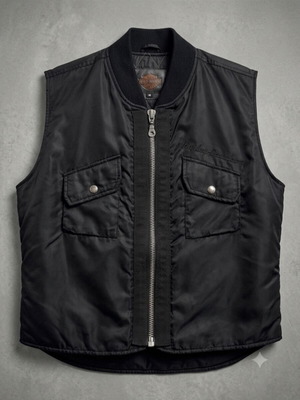 Harley-Davidson motorcycle vest, size M, embossed buttons and embroidery