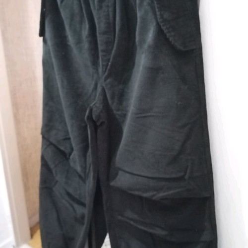 24 Colours Women's Corduroy Stretch Pants Black Size S Like New