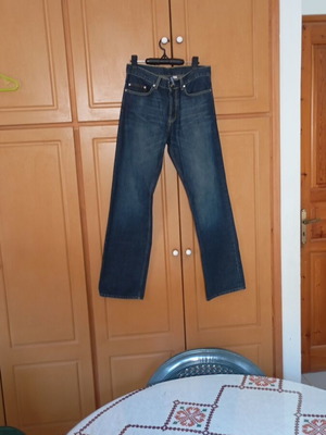Men's jeans straight fit like new, dark blue