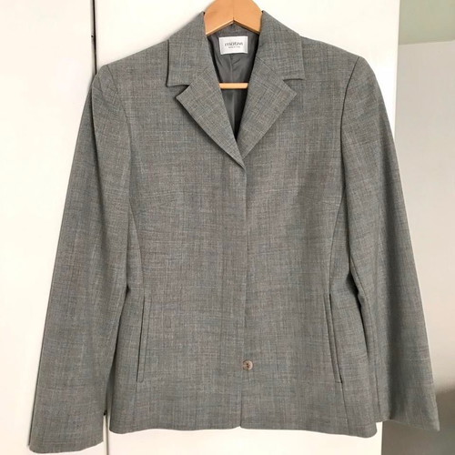 Motivi Italy Grey Iconic Blazer Size 42 M Like New