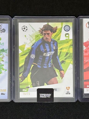 Topps Total Football collectible cards like new (Carvalho RC-Crespo-Vega)
