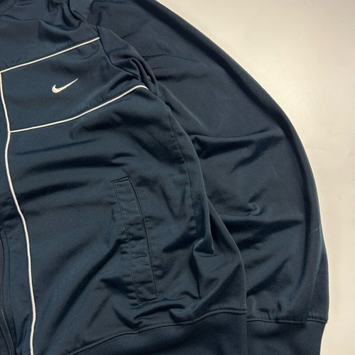 Nike Vintage Y2K Fleece Solo Swoosh used, size S, black with white stripes