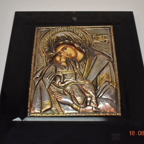 Panagia Vrefokratousa icon, 18x25 cm, silver 950 Alarco